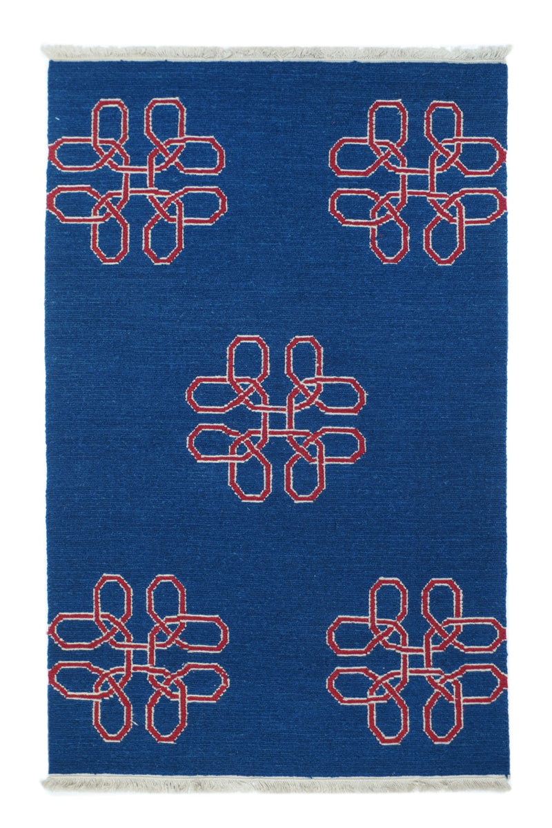 Sumak Wool on Cotton Rug 3' x 4'10''