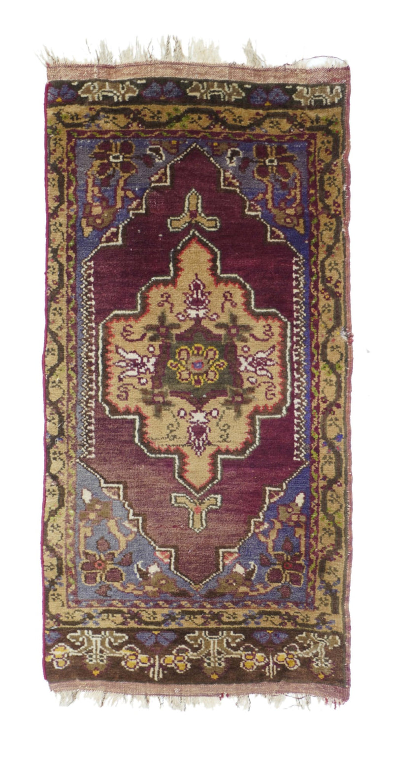 Turkish Wool on Cotton 1'8'' x 3'9''