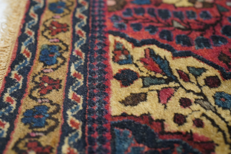 Antique Sarouk Rug 2' x 2'2''