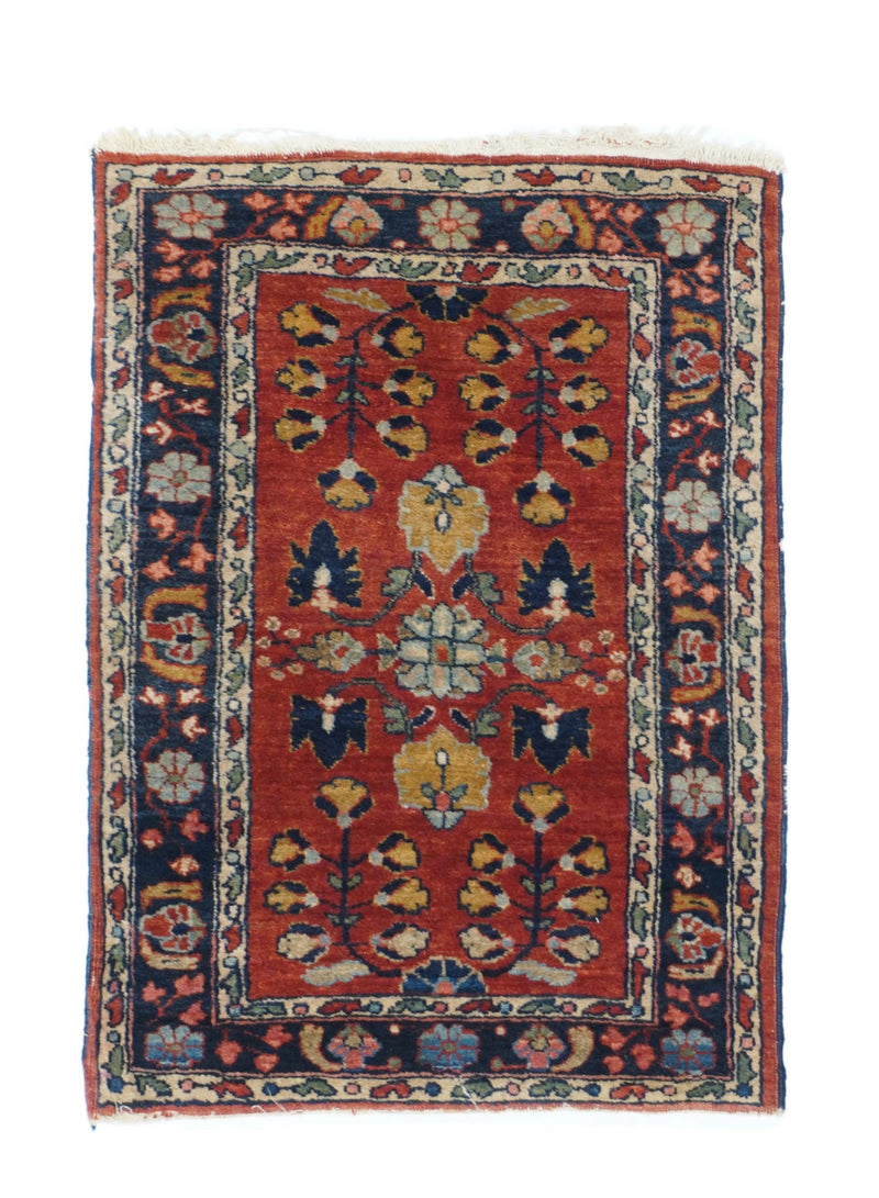 Sarouk Rug Wool on Cotton 1'8'' x 2'6''