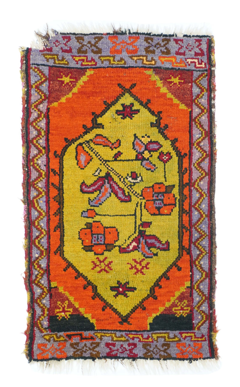 Vintage Oushak Rug 1'10'' x 3'2''