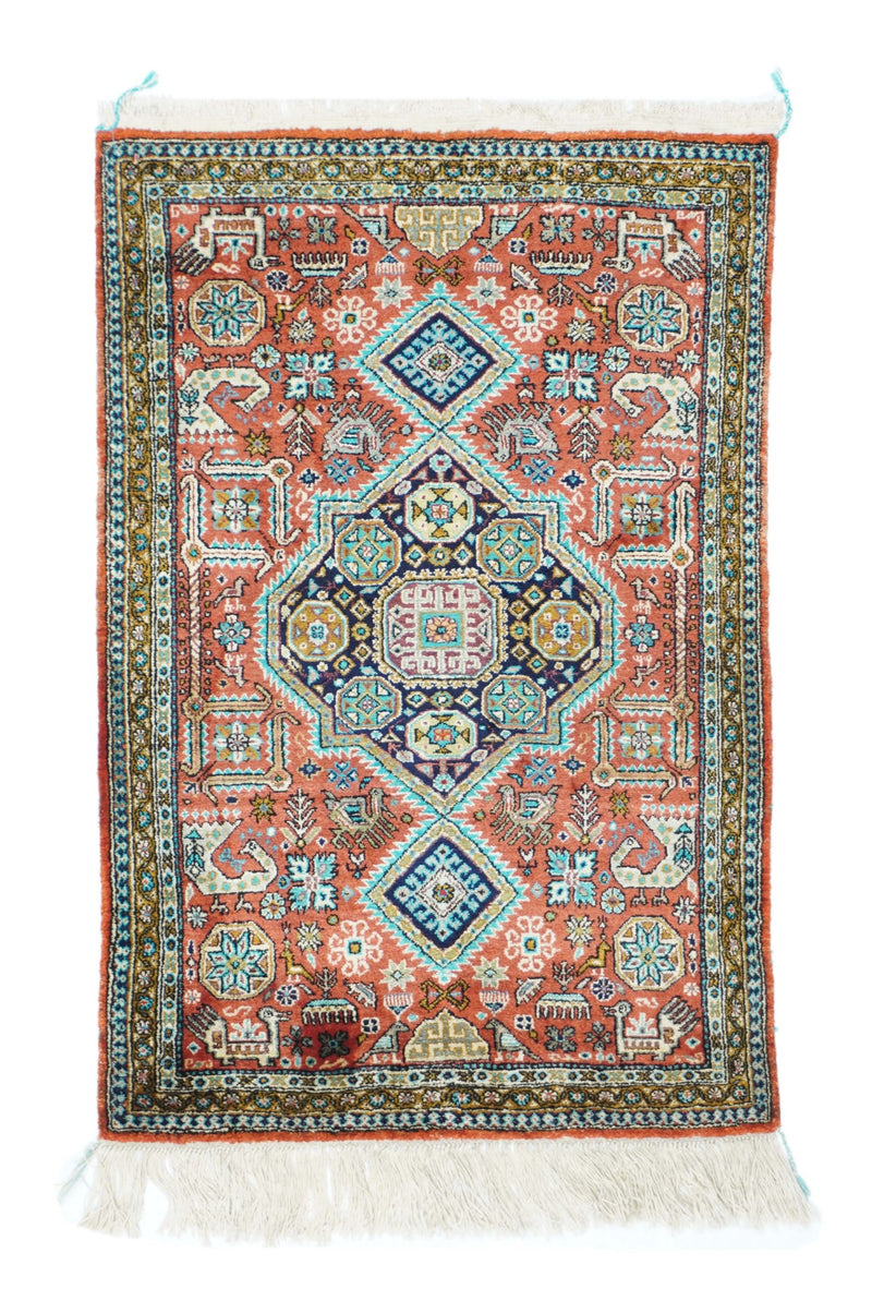 Qum Silk on Silk 1'10'' x 2'10''