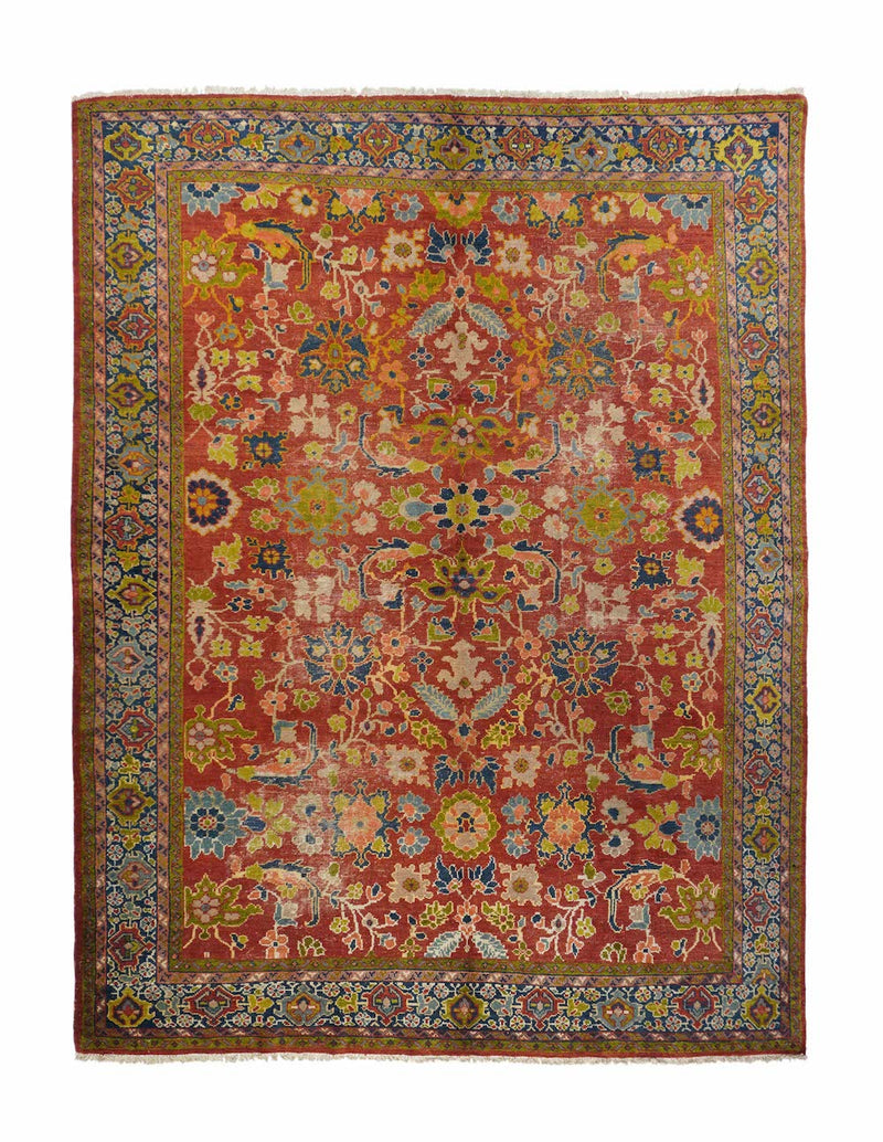 Antique Saltanabad Rug 7'6'' x 9'6''.