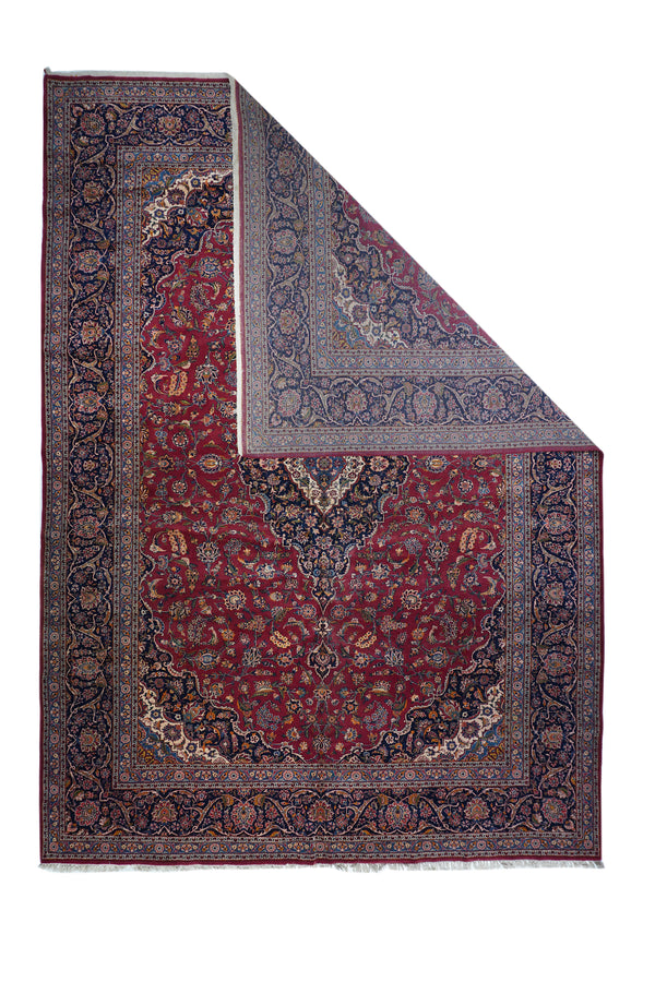Kashan Wool on Cotton 10'4''x14'