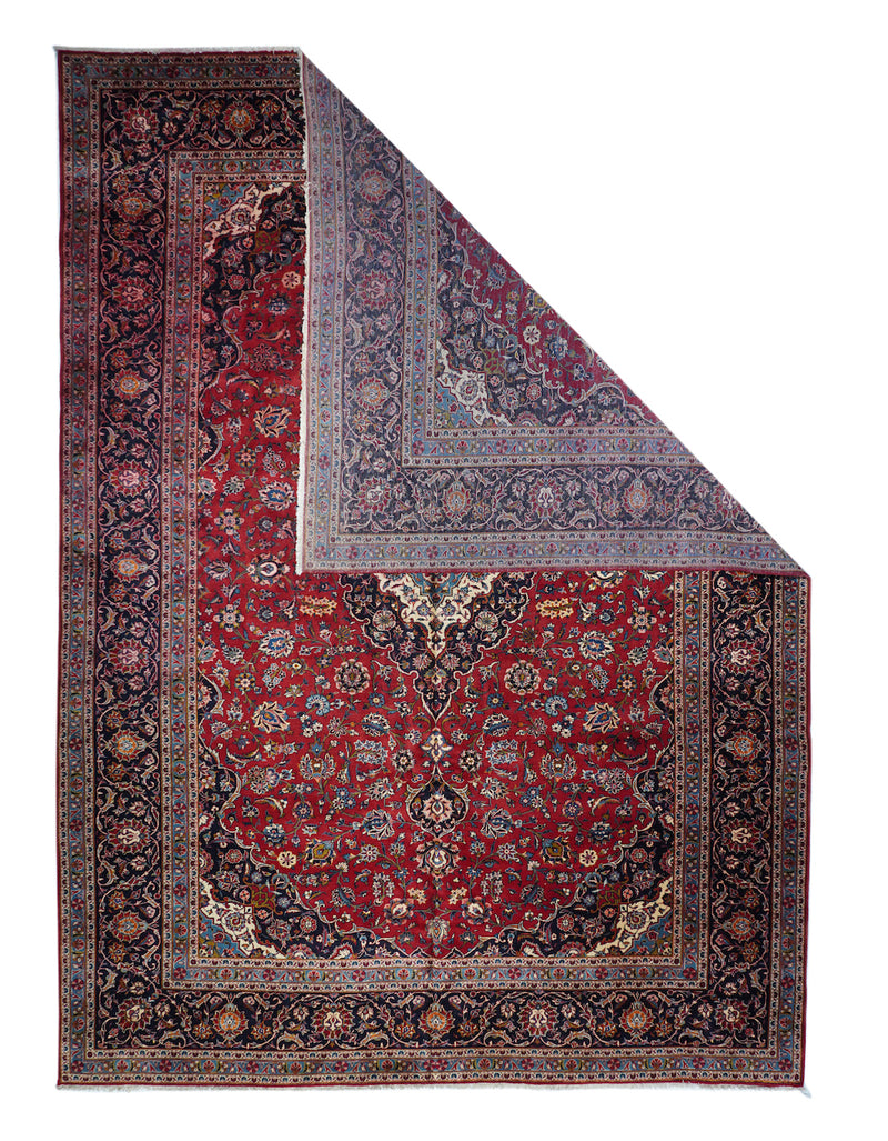 Vintage Kashan Rug 10'8'' x 14'3''