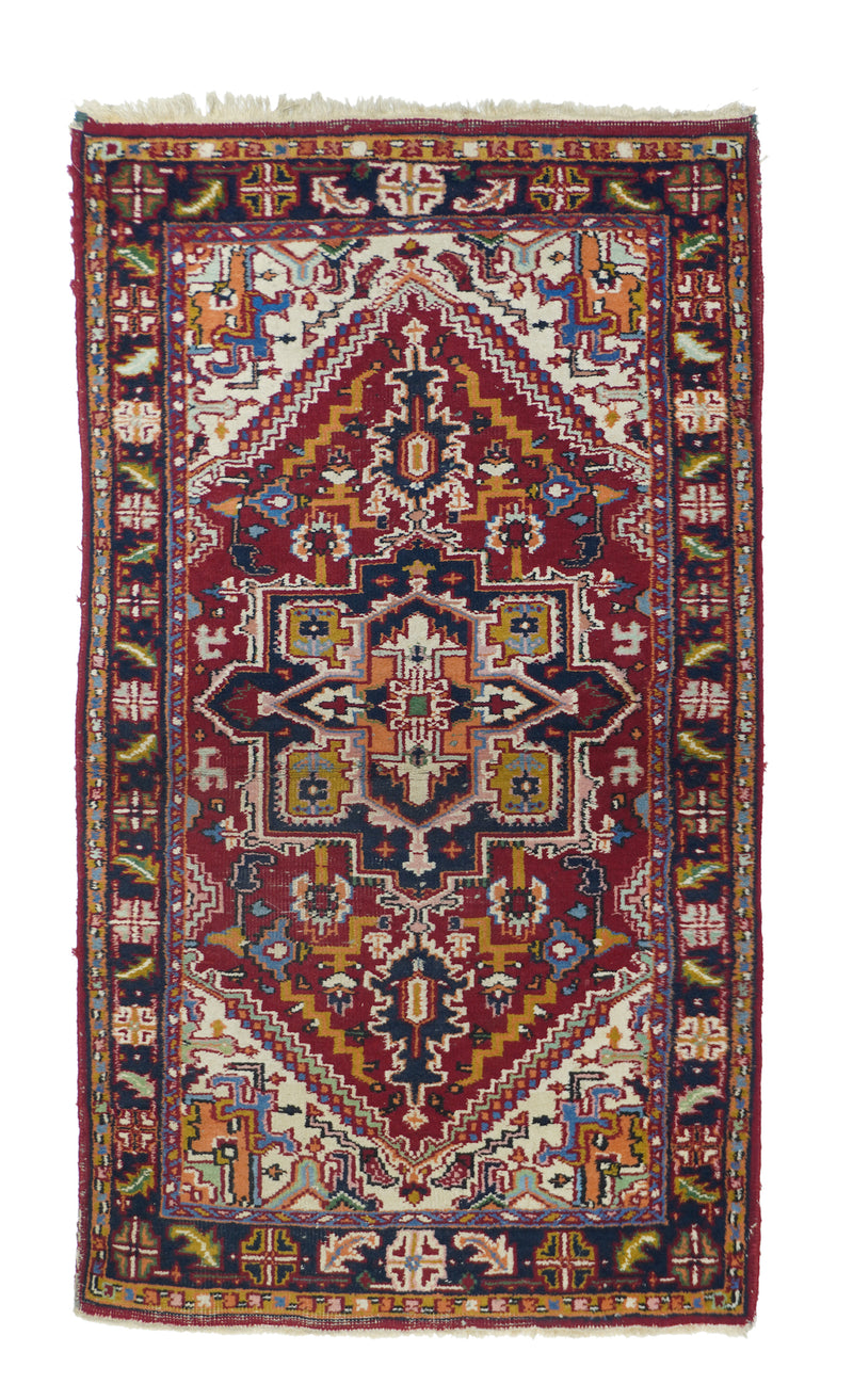 Indian Heriz Rug 2'11'' x 5'3''