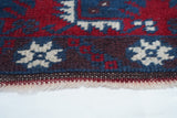 Vintage Afghan Rug 3'9'' x 6'