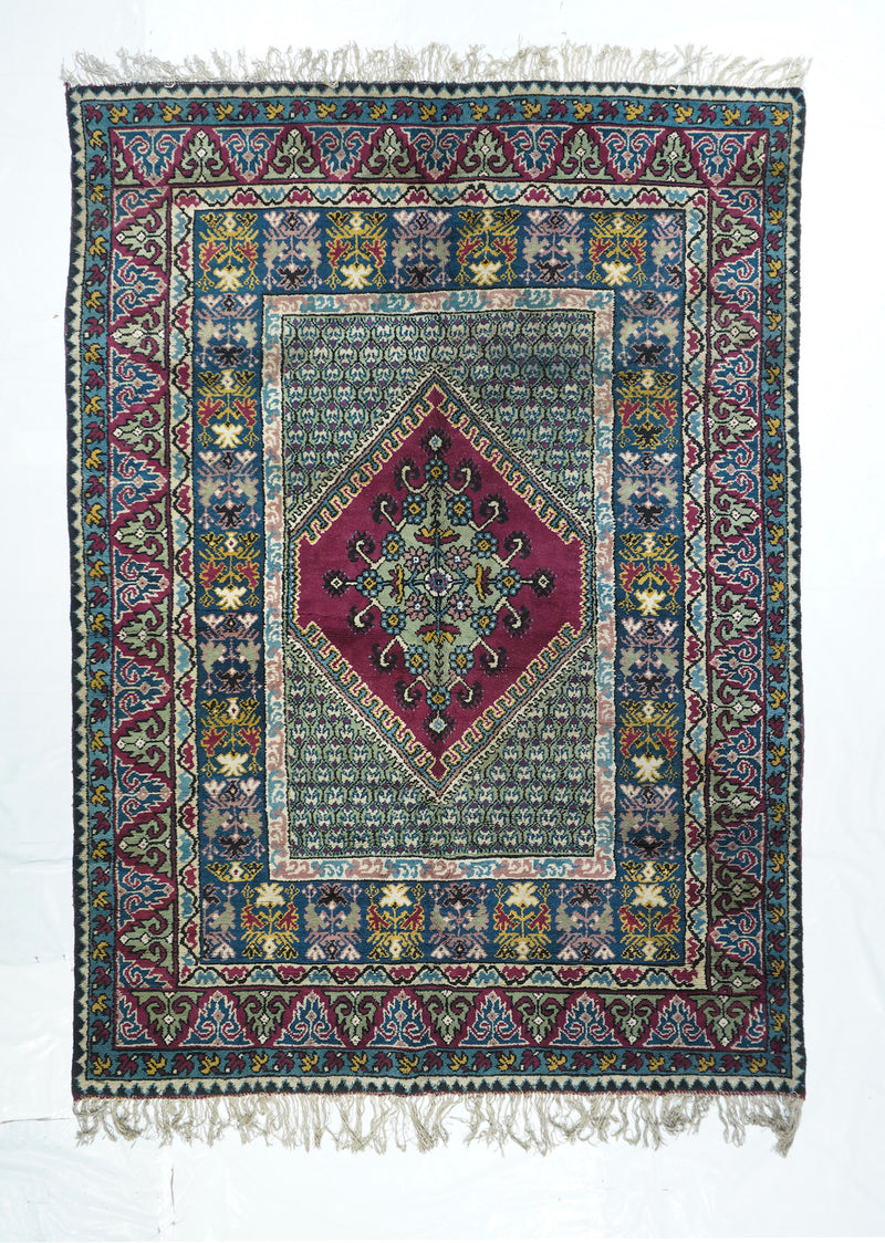 Morocco Moroccan Wool on Cotton 6'11''x9'10''