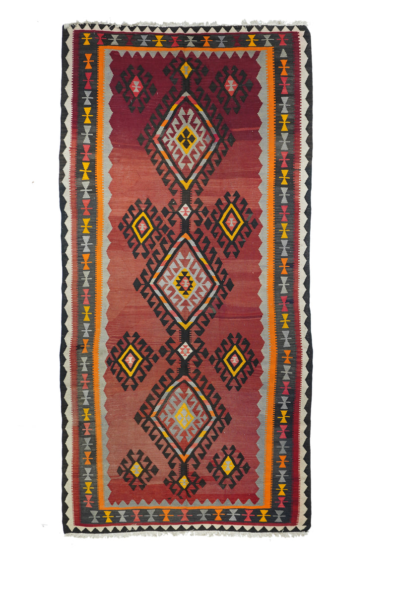 Vintage Kilim Rug 5'4'' x 10'6''