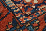 Antique Wool on Cotton Rug 6'4'' x 9'6''.