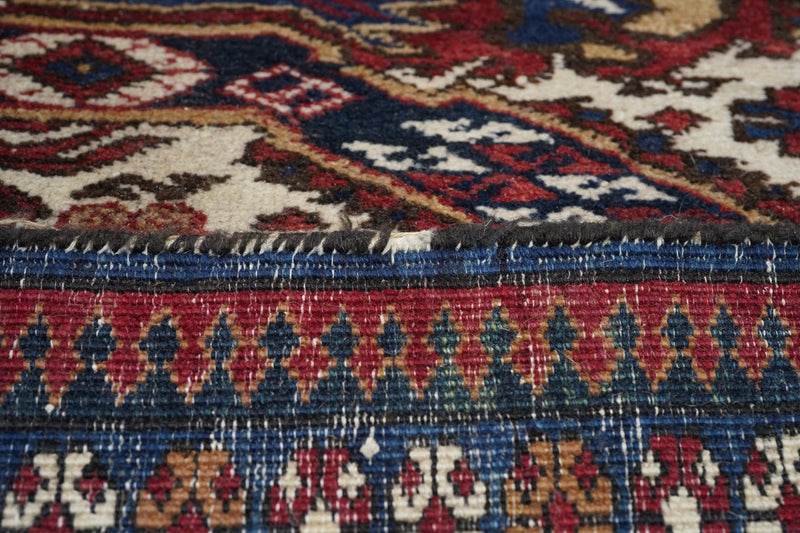 Antique Wool on Cotton Rug 5'4'' x 8'8''