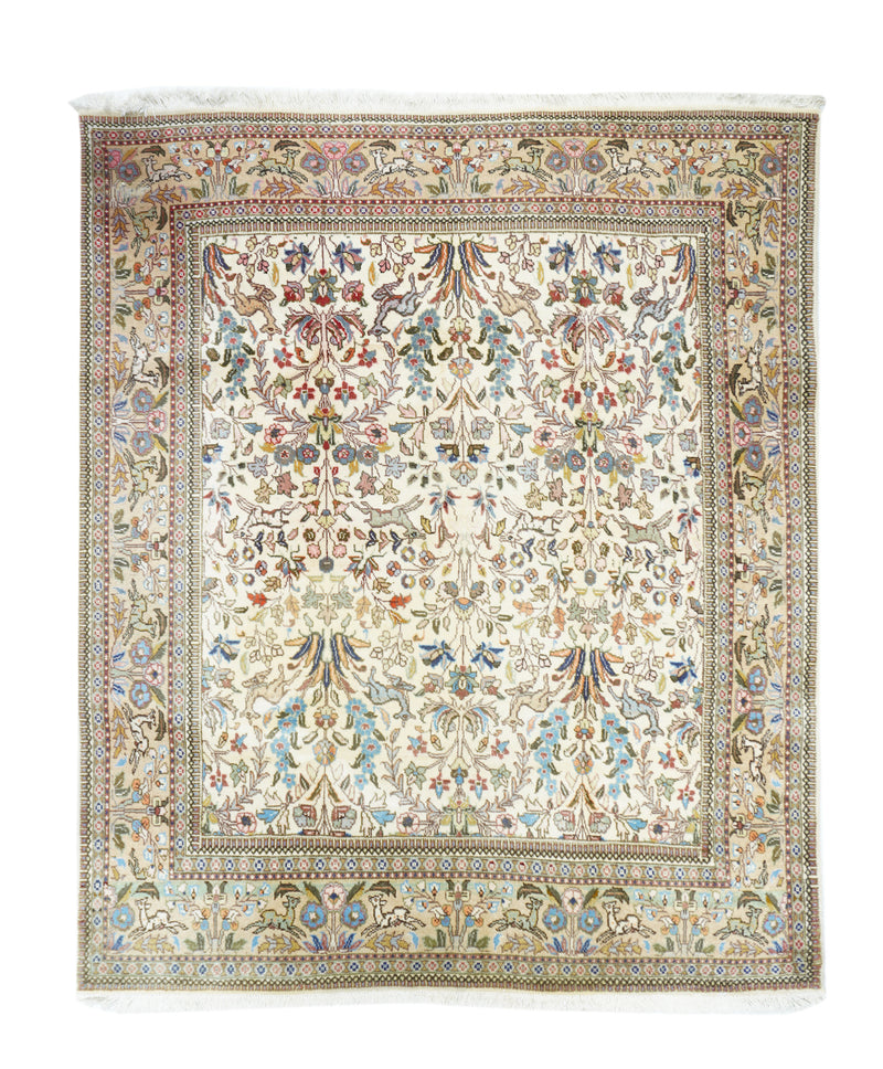 Persian Tabriz Wool on Cotton 6'7'' x 7'9''
