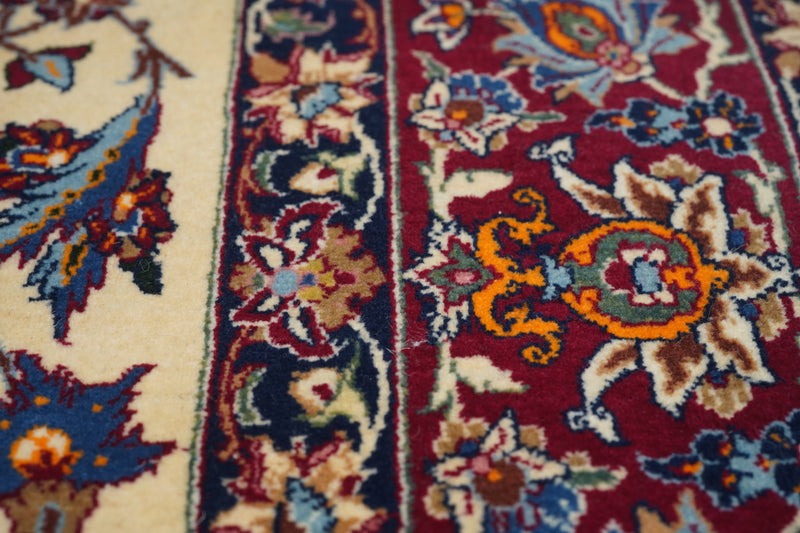 Vintage Isfahan Rug 3'4'' x 5'