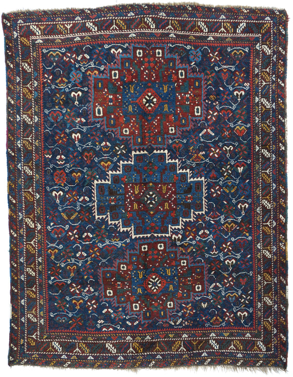 Antique Quashkai Shiraz Rug 5'5'' x 7'1''