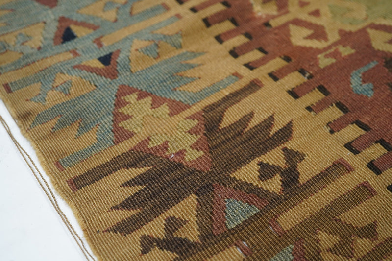 Turkish Kilim Wool on Wool 3' x 4'11''