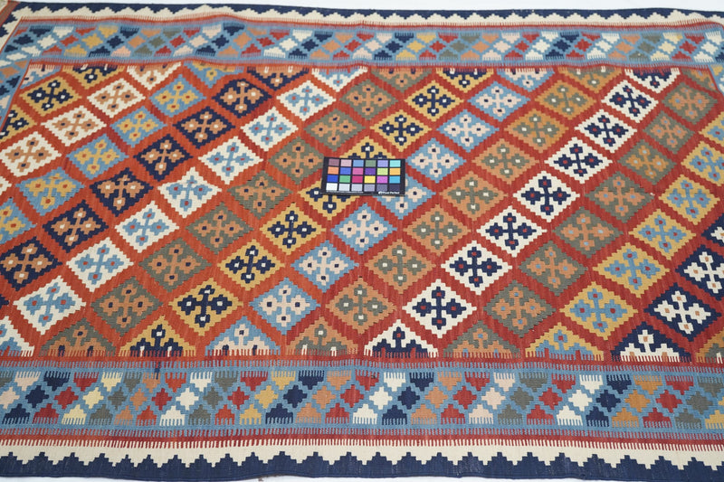 Turkish Kilim Wool on Wool 3'10'' x 5'6''