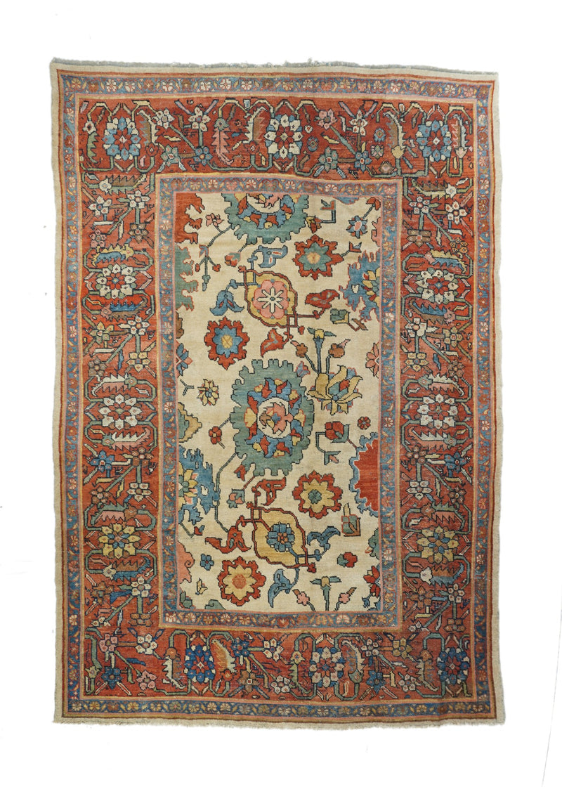 Antique Sultanabad Rug 6'8'' x 10'3''