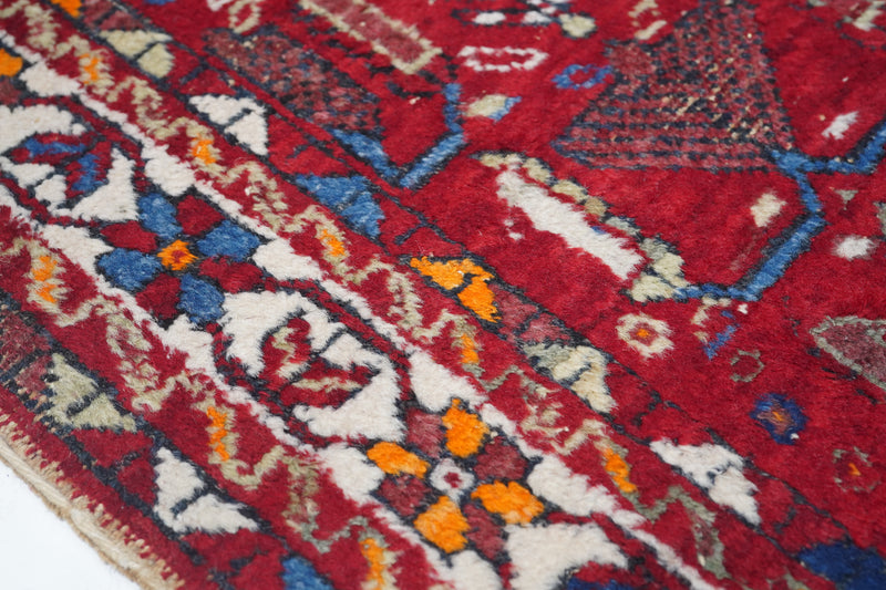 Antique Afshar Rug 5' x 6'5''