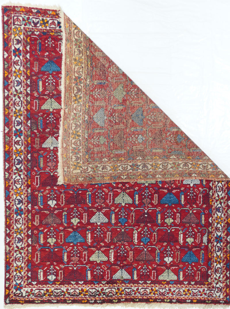 Antique Afshar Rug 5' x 6'5''