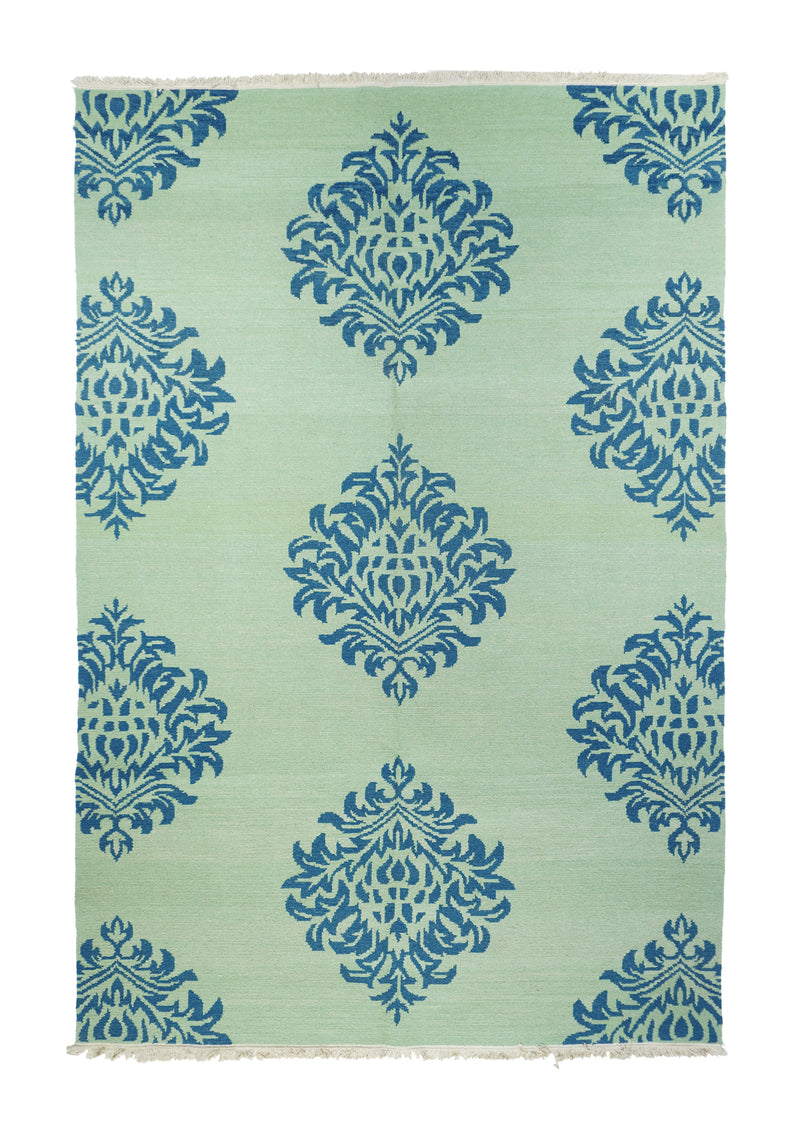 Turkish Sumak Wool on Cotton Rug 6' x 9'