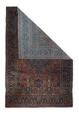 Antique Kashan Rug 4'2'' x 6'7''