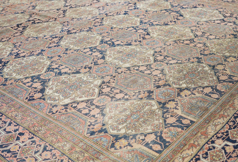 Antique Kashan Rug 7'6'' x 10'3''.