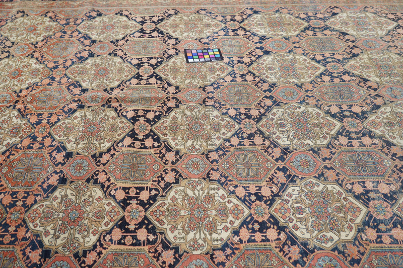 Antique Kashan Rug 7'6'' x 10'3''.