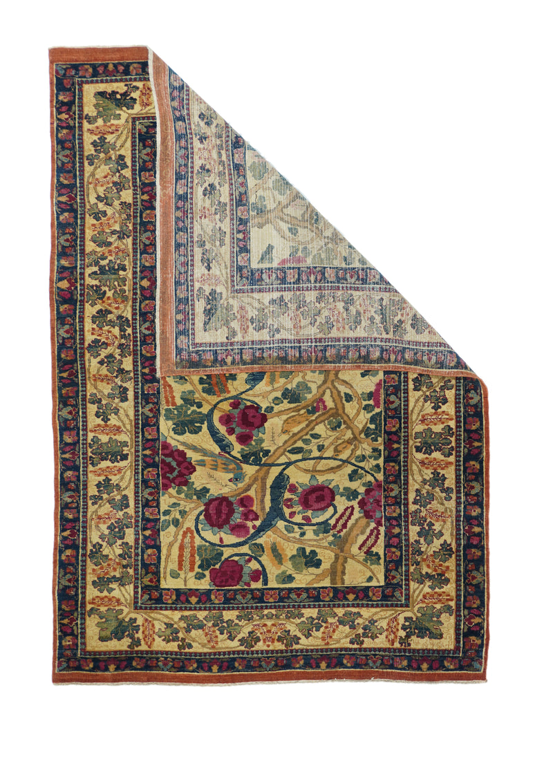 Antique Kerman Rug 4' x 5'9''