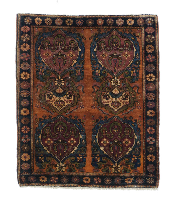 Sarouk Wool on Cotton 2'1''x2'7''