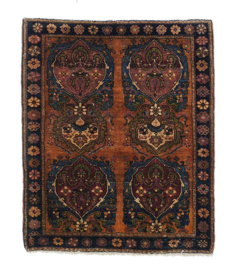 Sarouk Wool on Cotton 2'1''x2'7''