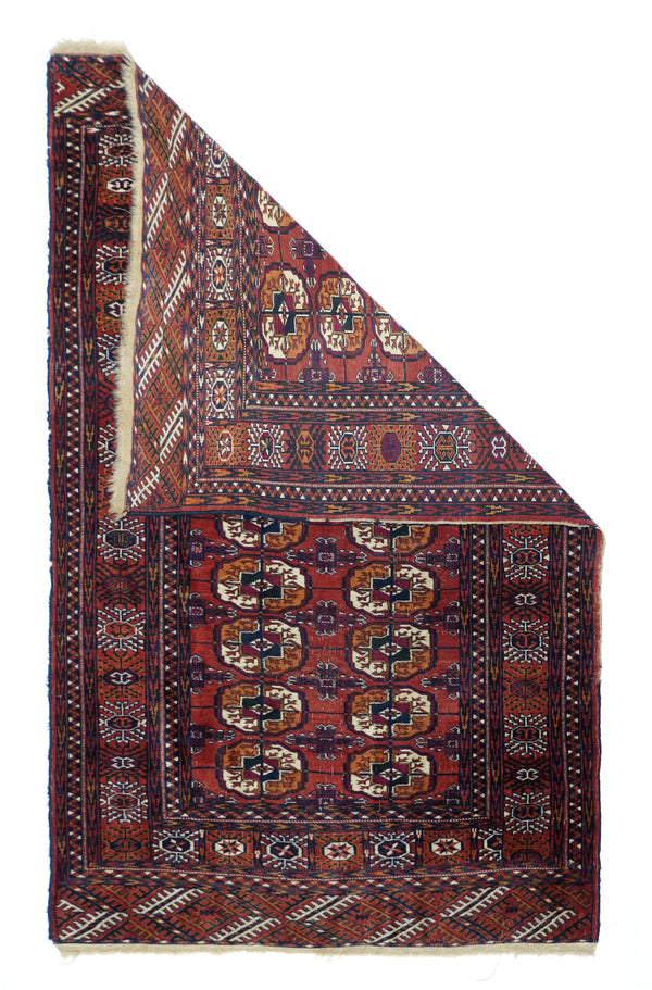 Vintage Turkmen Rug 3'8'' x 5'9''