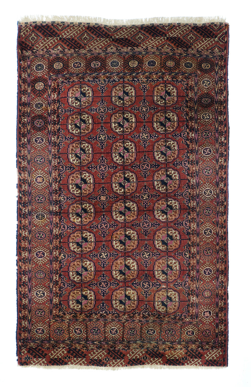 Antique Turkeman Rug 3'8'' x 5'10''