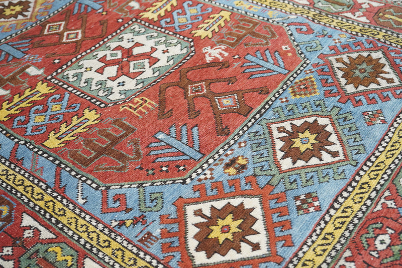 Antique Kazak Rug 3'6'' x 9'10''