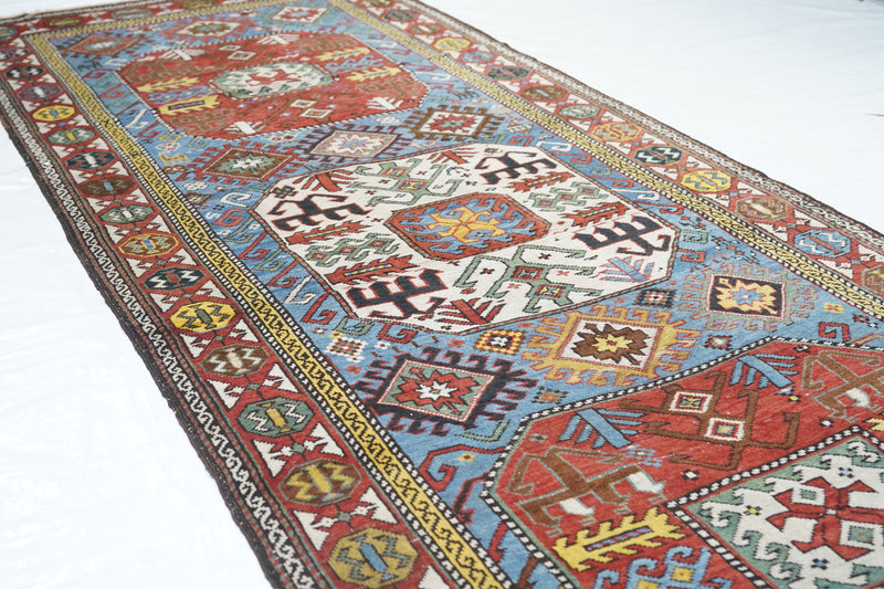 Antique Kazak Rug 3'6'' x 9'10''