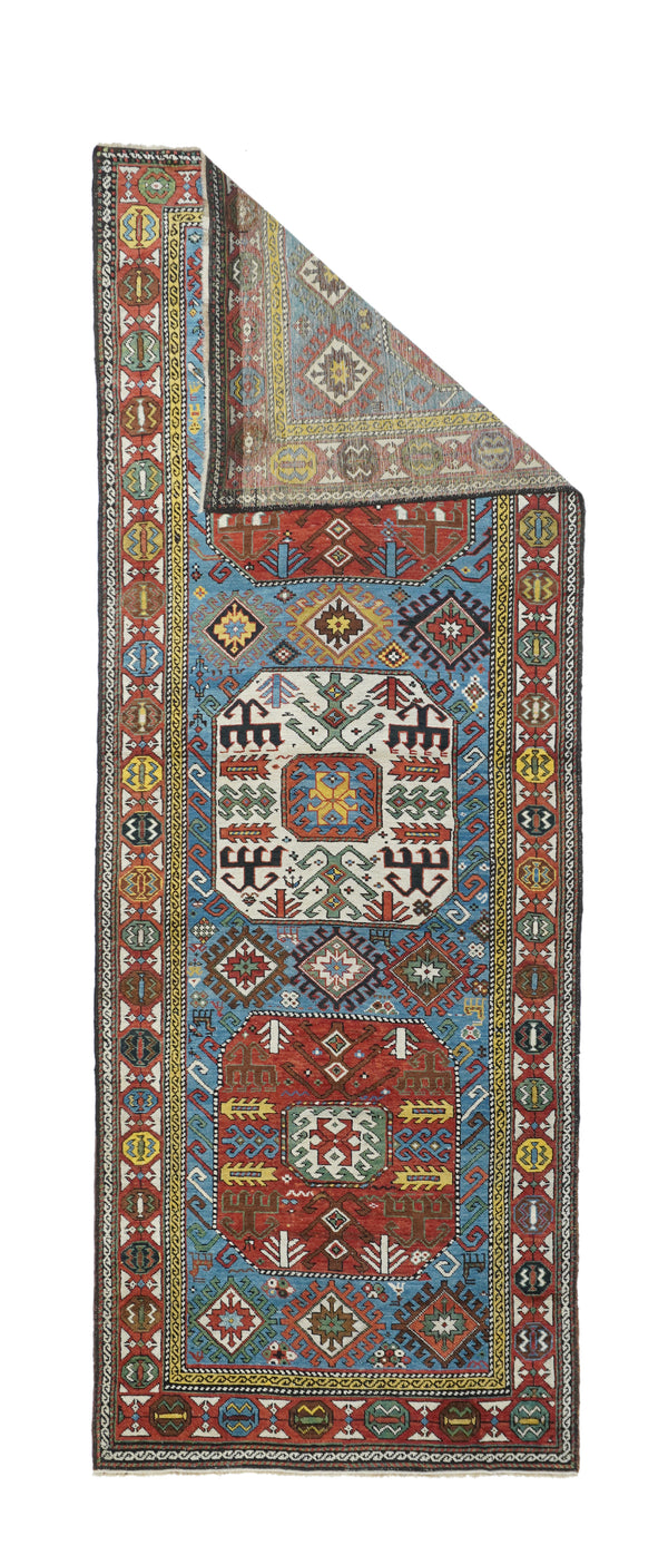 Antique Kazak Rug 3'6'' x 9'10''