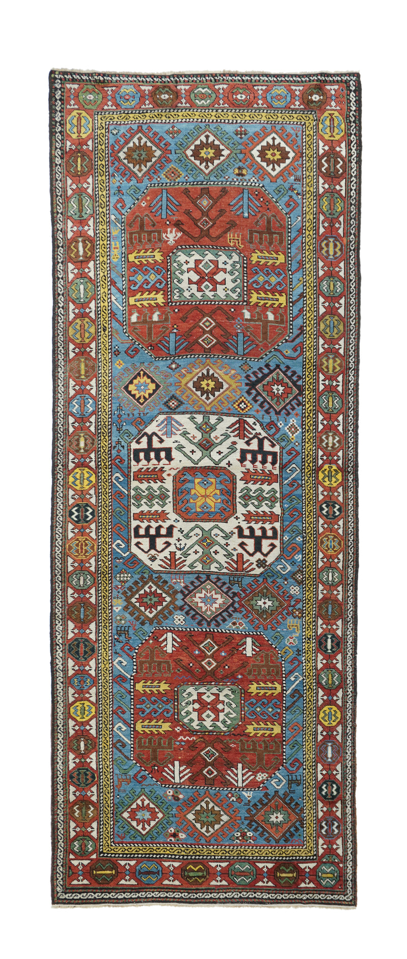 Antique Kazak Rug 3'6'' x 9'10''