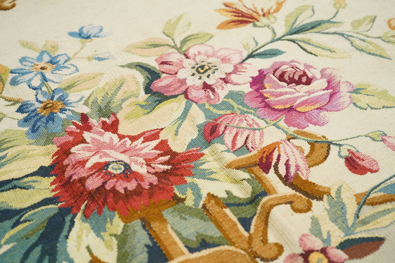 Antique French Aubusson Tapestry 2'6" x 5'