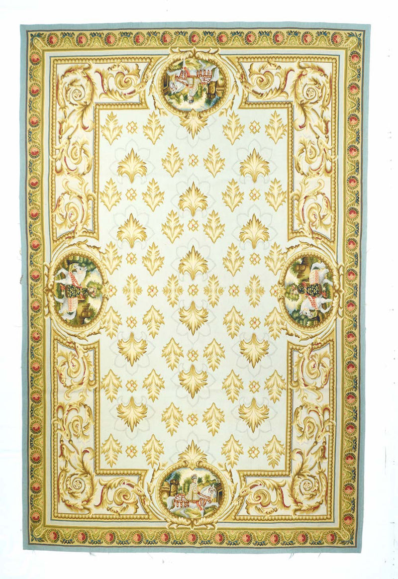French Aubusson Design Tapestry 6' x 9'