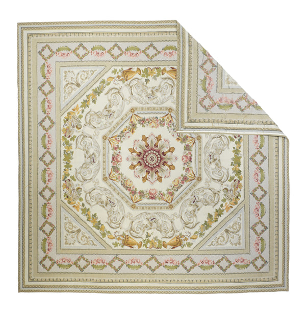 Aubusson Rug 7'4'' x 8'1''