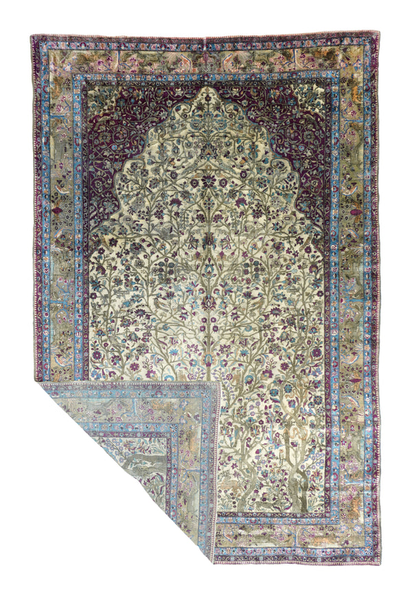 Antique Kashan Rug 6'6'' x 9'8''
