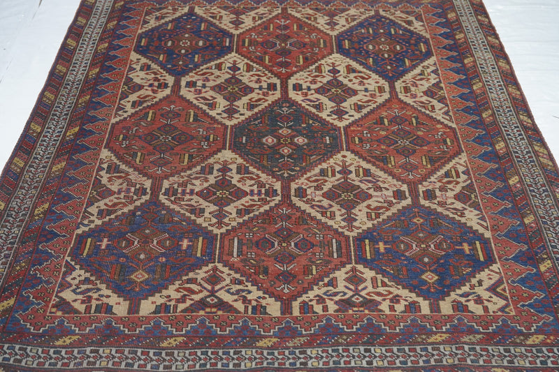 Antique Afshar Rug 5'3'' x 6'4''