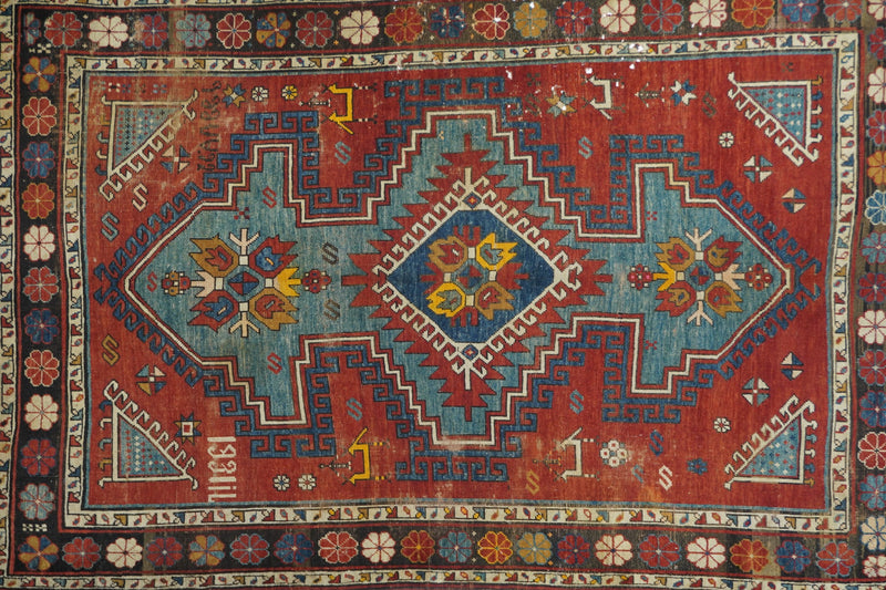 Antique Kazak Rug 5'4'' x 8'1''