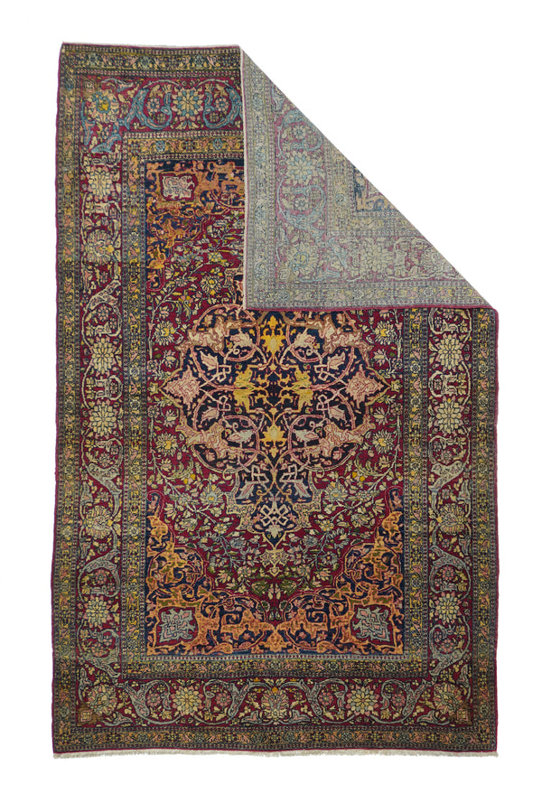 Antique Isfahan Rug 4'5'' x 7'0''