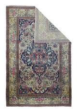 Antique Isfahan Rug 4'4'' x 6'9''