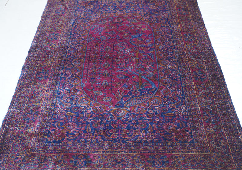 Antique Kashan Rug 4'2'' x 7'0''