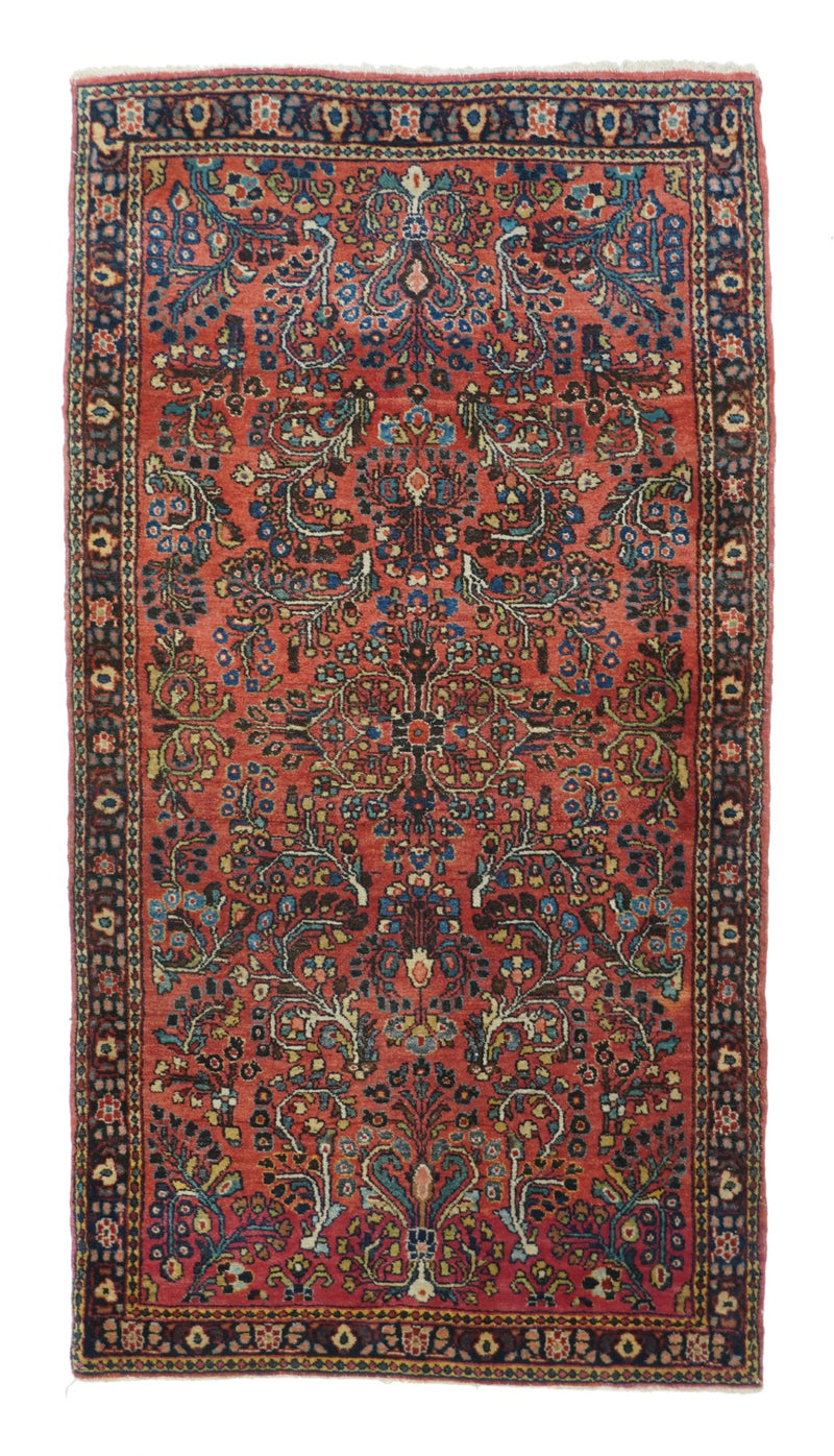 Antique Sarouk Rug 2'6'' x 4'10''