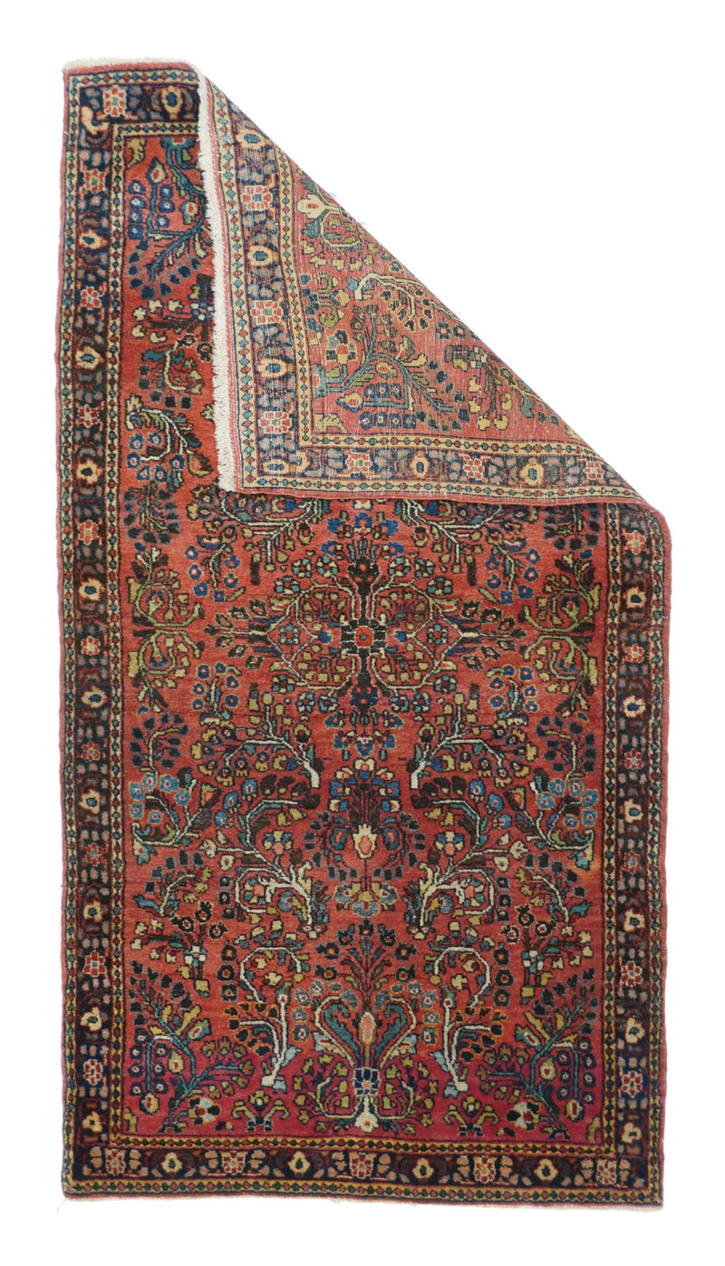 Antique Sarouk Rug 2'6'' x 4'10''