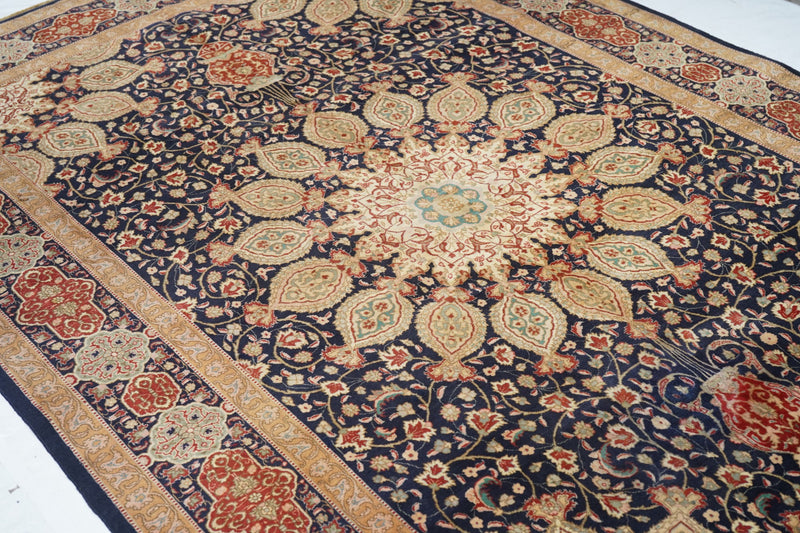 Persian Tabriz Wool on Cotton 6'7'' x 10'1''