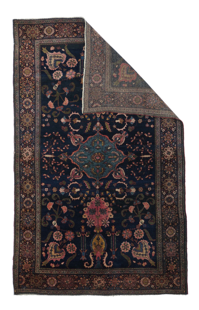 Antique Sarouk 4' x 6'8''