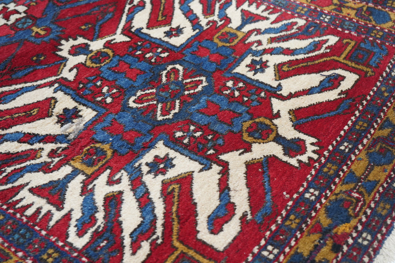 Antique Heriz Rug 3'8'' x 10'5''